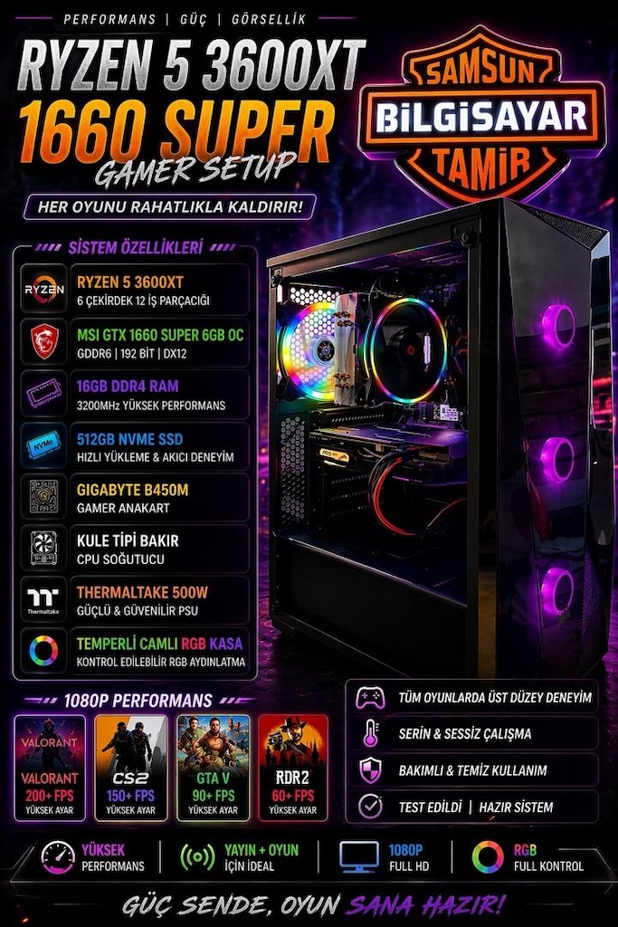 PERFORMANSLI RYZEN 5 3600XT GAMER KASA - 2