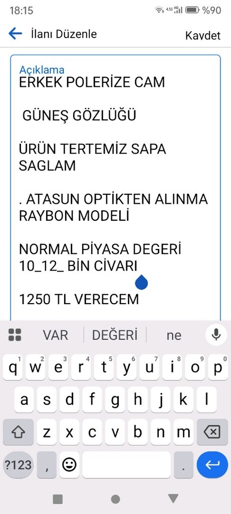 ERKEK GÜNEŞ GÖZLÜĞÜ POLERİZE ATASUN OPTİKTEN ALINMA - 2