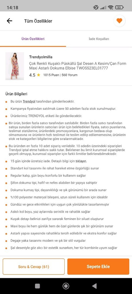 Çok Renkli Kuşaklı Şal Desen A Kesim Elbise — görsel 9/10