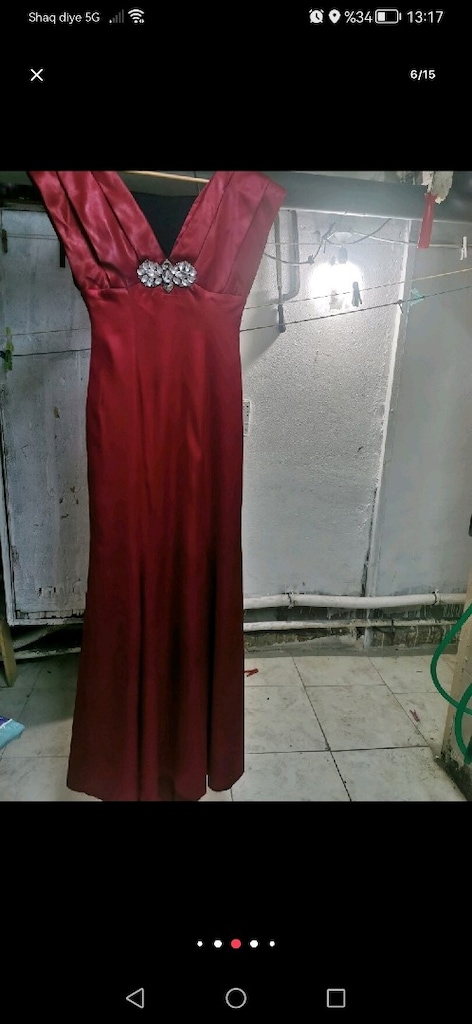 elbise saten 40 numara - 6