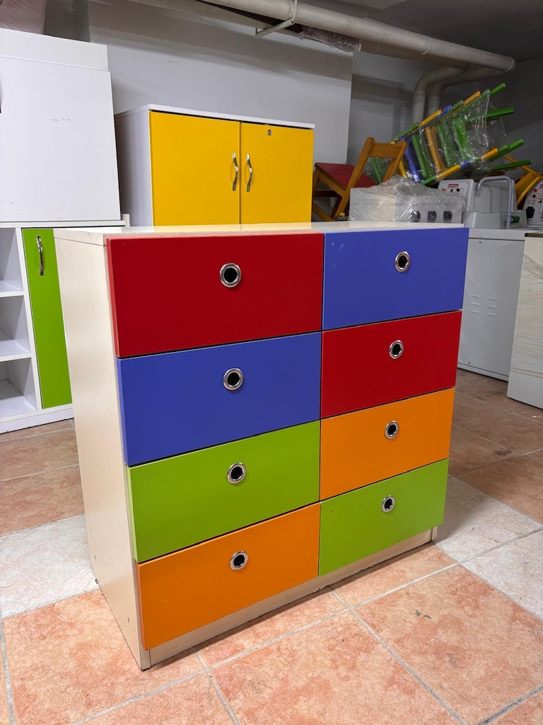 KLAS OFİS ÜSKÜDAR 40x80x80 cm RENKLİ DOSYA DOLABI - 3