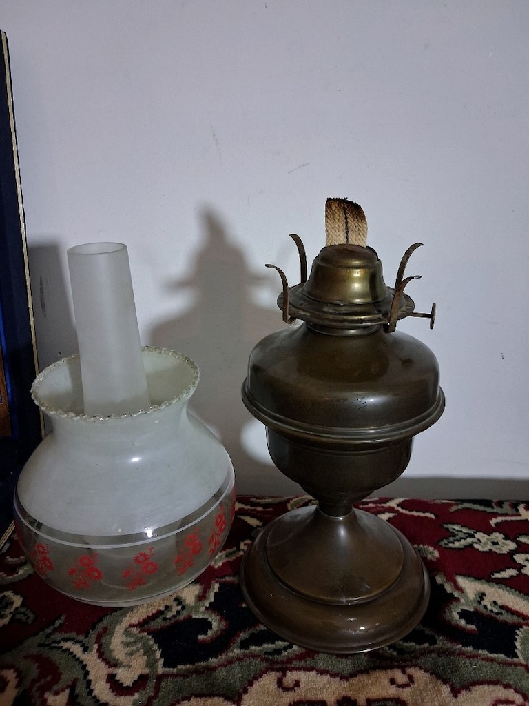 antika gaz lambası pirinç 1930 yılları - 3
