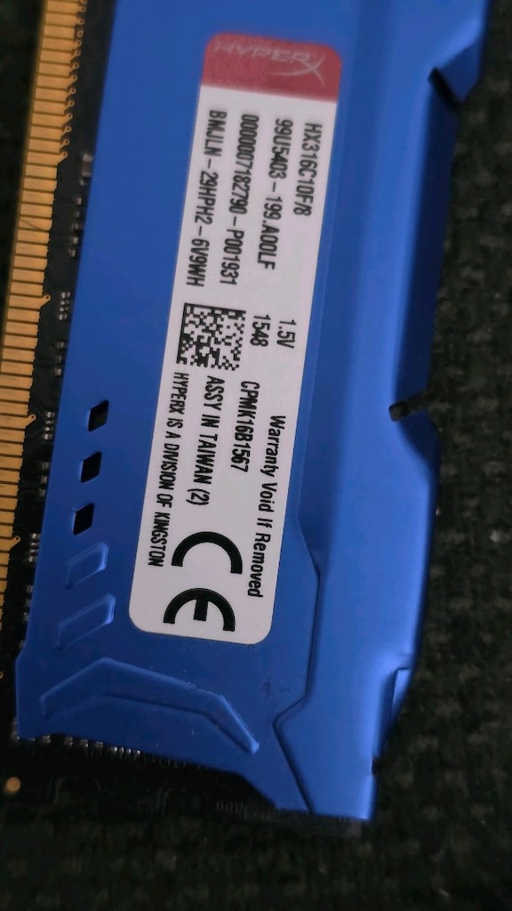 Kingston HyperX Fury Blue 16gb 2x8GB 1600MHz DDR3 masaüstü Ram - 2