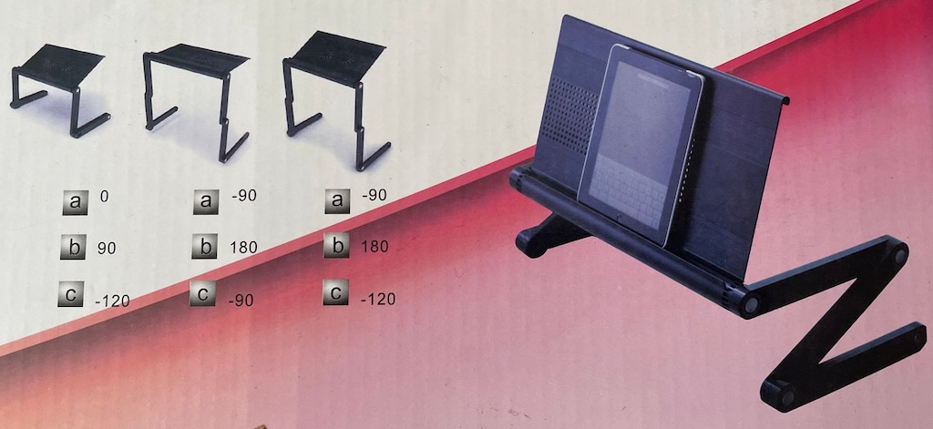 Çok Fonksiyonlu Katlanabilir Laptop Standı Sehpa - mouse standı dahil - 10