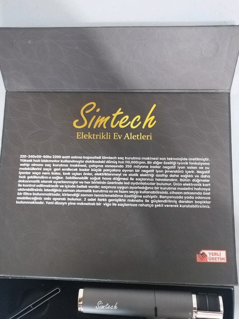 simtech saç kurutma fön makinesi - 2