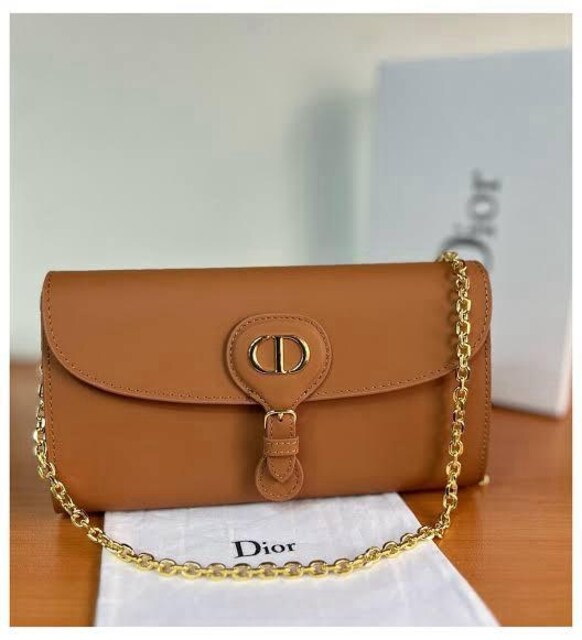 Dior Taba Deri Zincirli Omuz Çantası