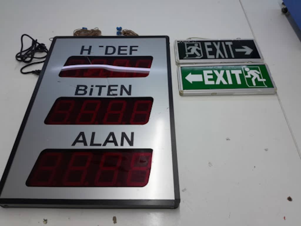 ÜRETİM TAKİP PANO LED EKRAN-ACİL ÇIKIŞ ARMATÜRLER - 2