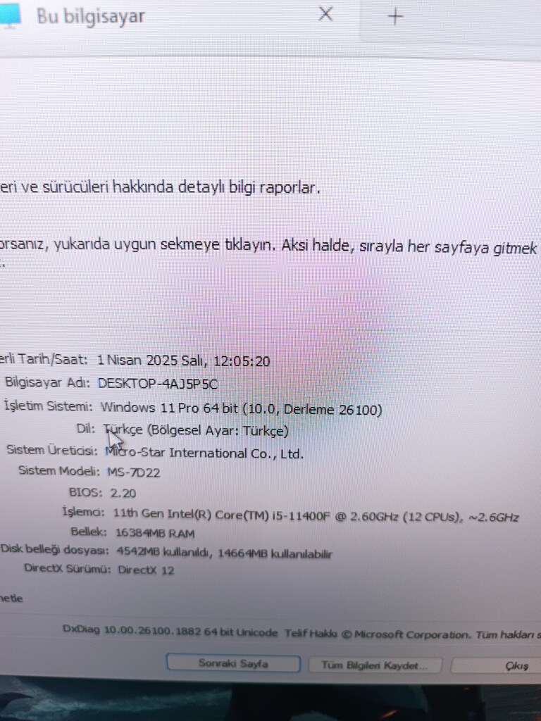 FULL SET ÜST SEVİYE |RTX 3070 8GB E.K/İNTEL İ5 11400F CPU/512GB SSD/16 - 17