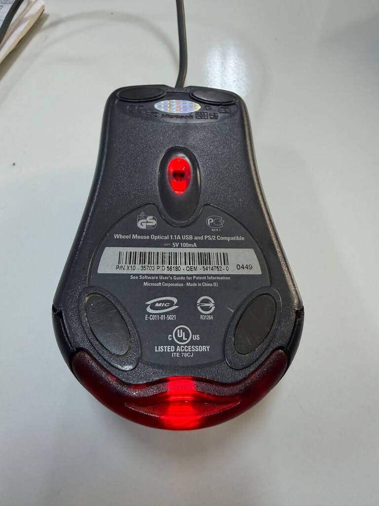 Microsoft Wheel Mouse Optical 1.1A USB x10 - 2
