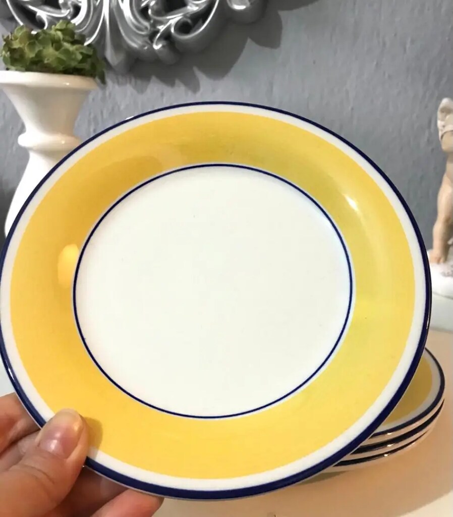 İngiliz Staffordshire Pasta & Tatlı Tabak Seti - 7