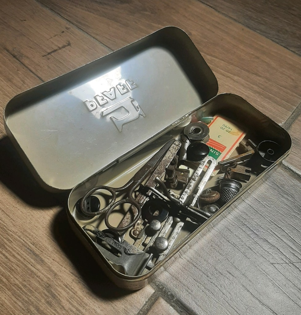 antika pfaff dikiş kutusu - 2