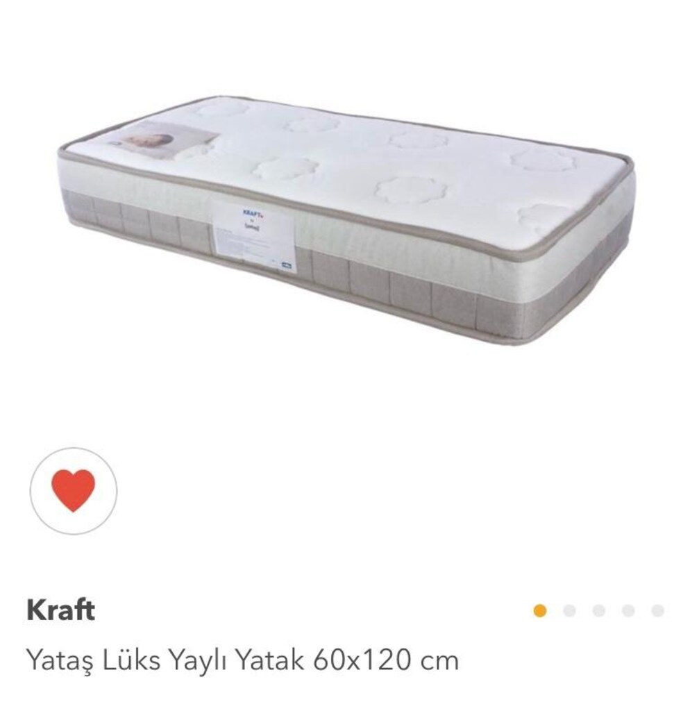 ikea sundvık bebek karyolası ve kraft yaylı yatağp - 3