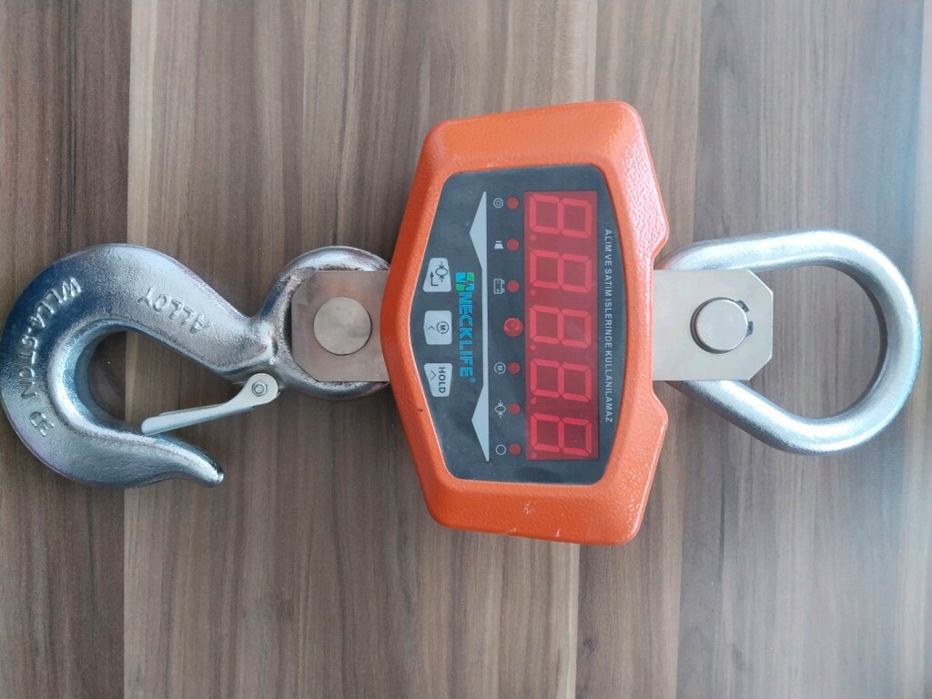 Necklife Askı Terazi, Vinç Kantarı, Dijital Vinç Baskülü (3 Ton) - 2