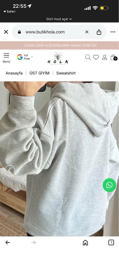 anine bing sweatshirt hoodie kapüşonlu - 2
