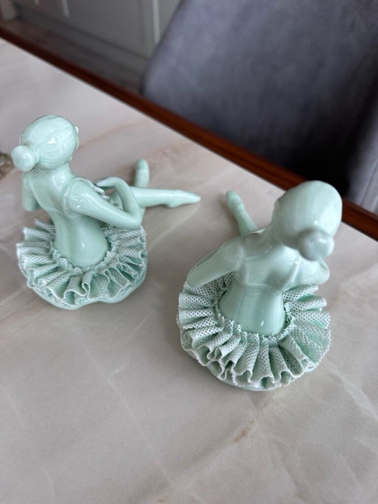 balerin kızlar porselen biblo - 3
