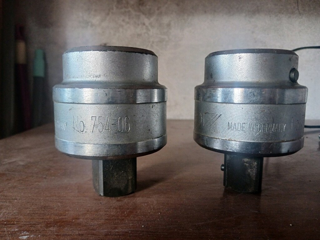Gedore 754-06 Dremometre-Tork anahtarı cırcır adaptörü 1" 2 adet var - 3