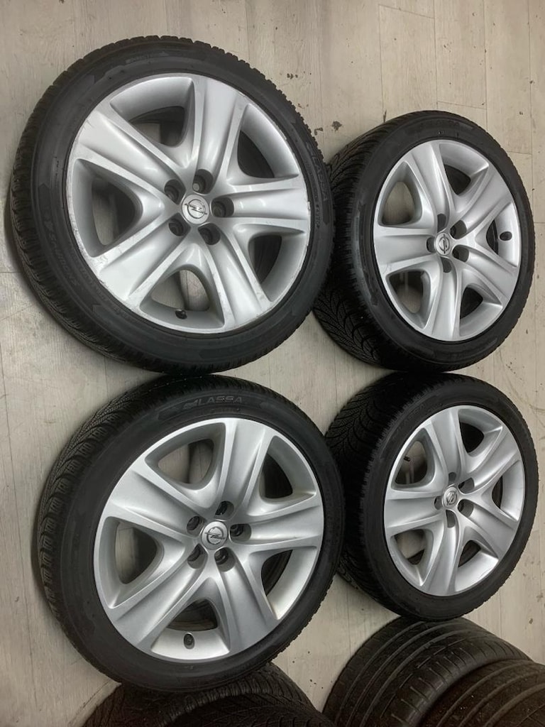 17 inç 5x105 Opel orjinal teneke jant lastik takımı - 6