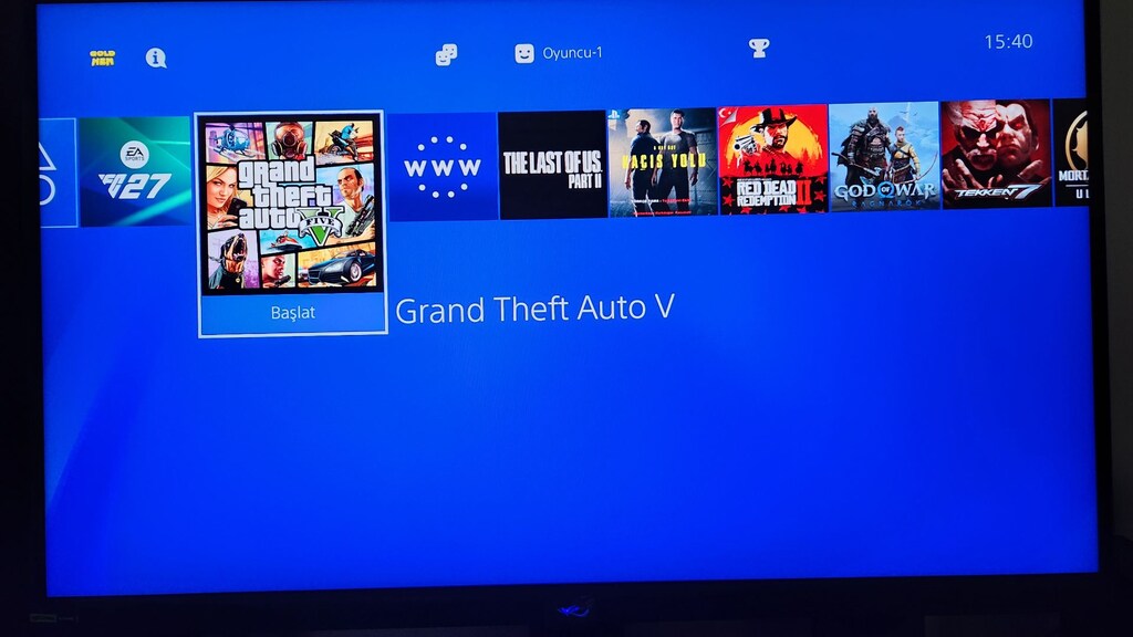 PS4 Slim 1 TB GOLD Edition, FC 27+15 Oyun, 2 Orijinal Gold Kollu - 6