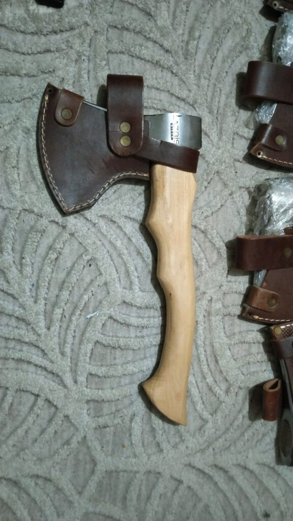 Kamp Baltası Ahşap Sap (32 CM) DÜZ - 3