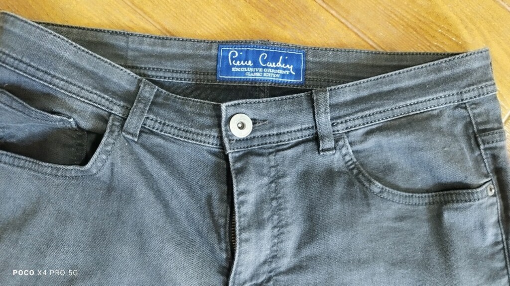#PierreCardin likralı kot pantolon Eni 47 Boyu 96 Paça 17
