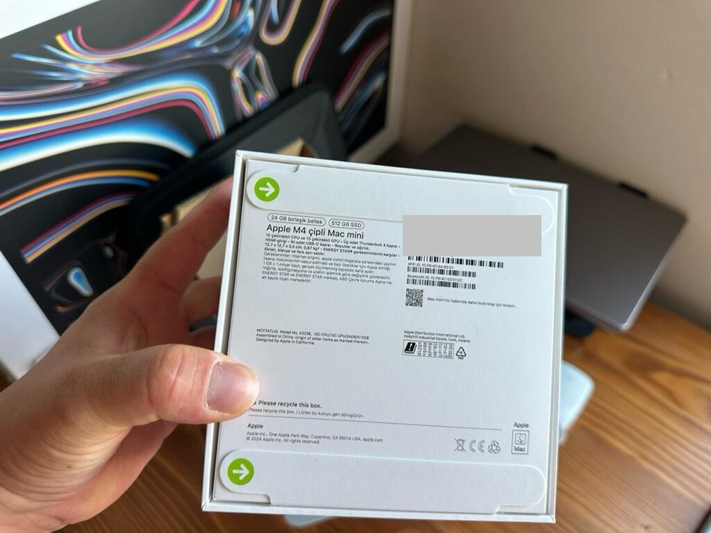 Mac mini M4 çipli 24 gb ram 512 gb hafıza 2 yıl Apple Türkiye garantil - 2