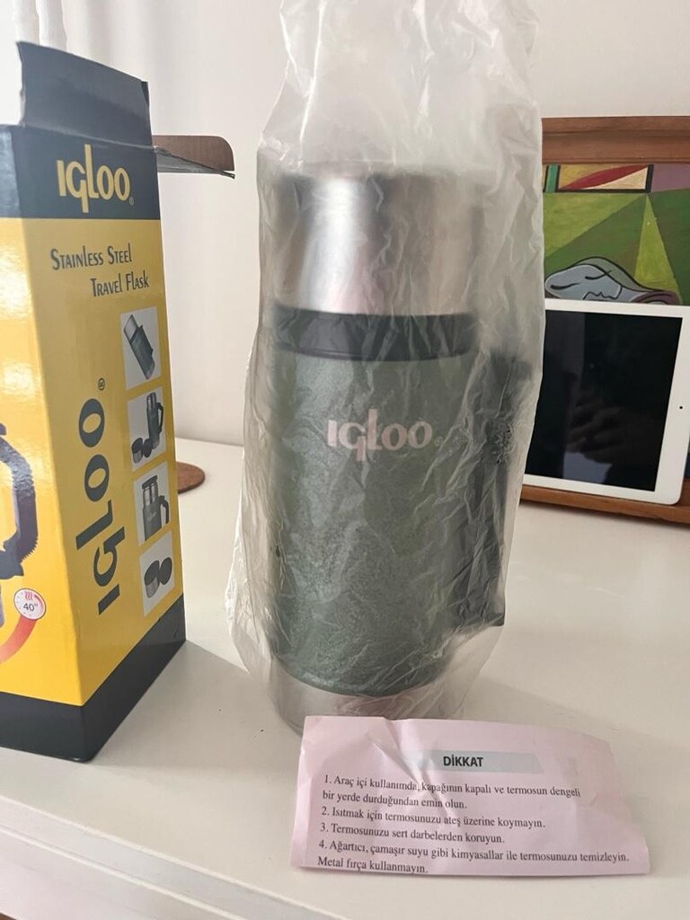 igloo Stainless Steel Travel Flask Termos - Sıfır Ayarında / Kutulu - 7