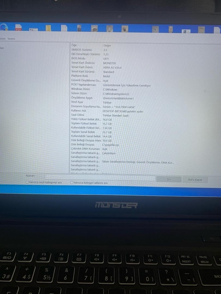 MONSTER V20.5 RTX 4050 LAPTOP UYGUN FİYATA - 5