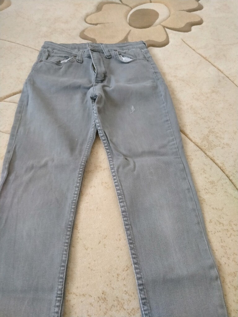 kot pantalon gri renk blue jeans - 2
