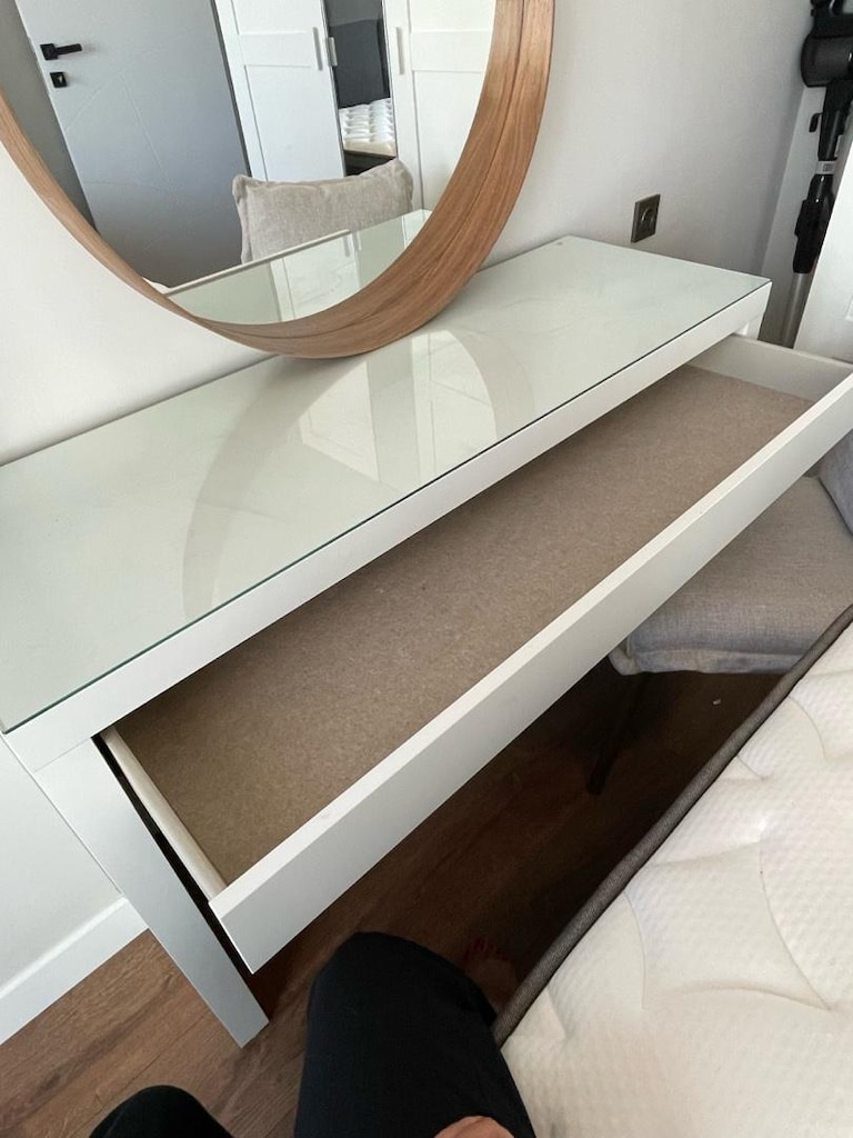 ikea makyaj masası, aynası ve sandalyesi takım - 7