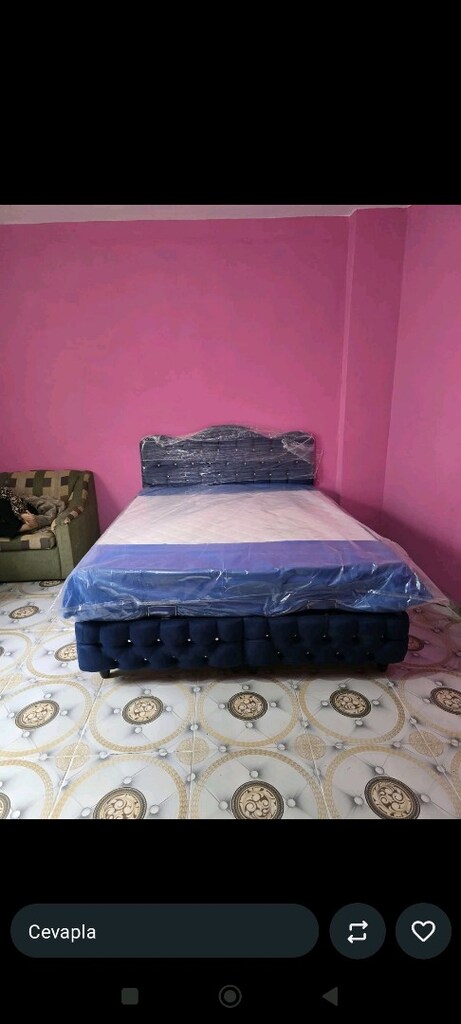 160/200 cm'lik baza Başlık yatak takım sandıklı baza - 3