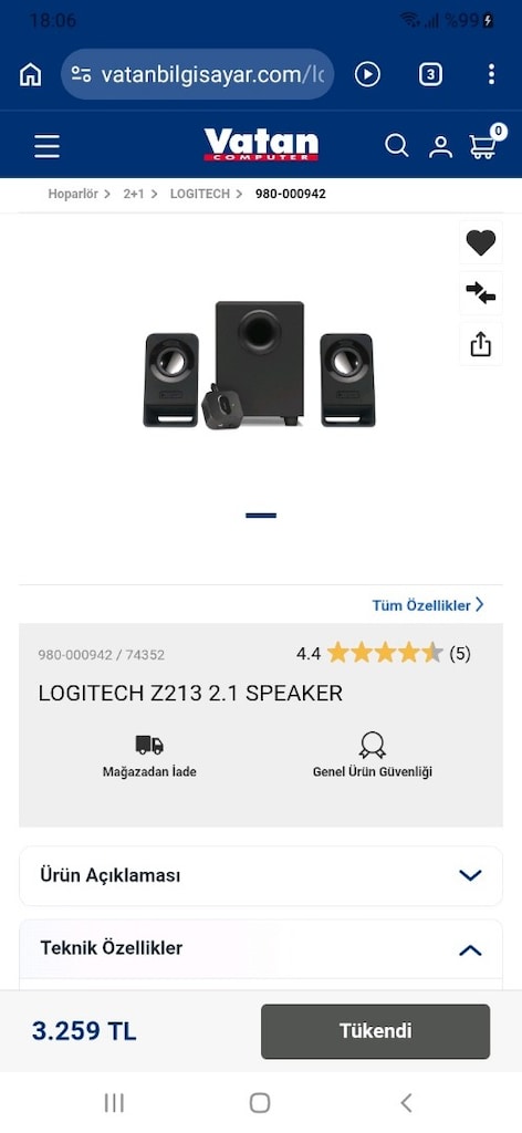 LOGİTECH 2+1 HOPARLÖR - 2