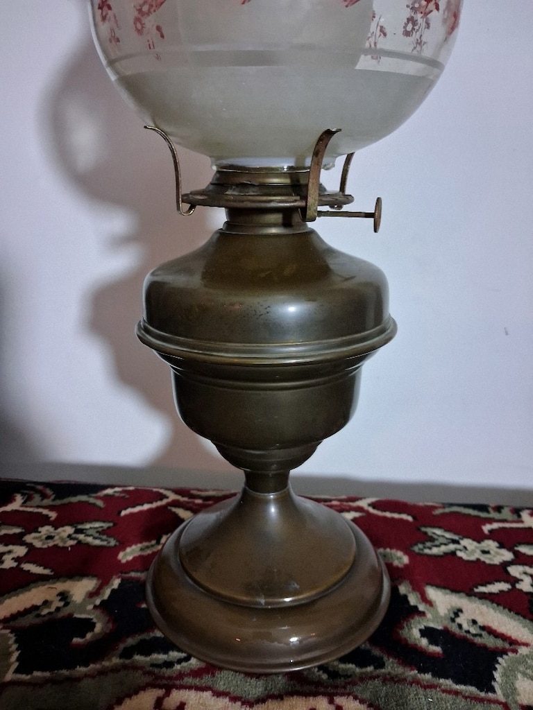 antika gaz lambası pirinç 1930 yılları - 5