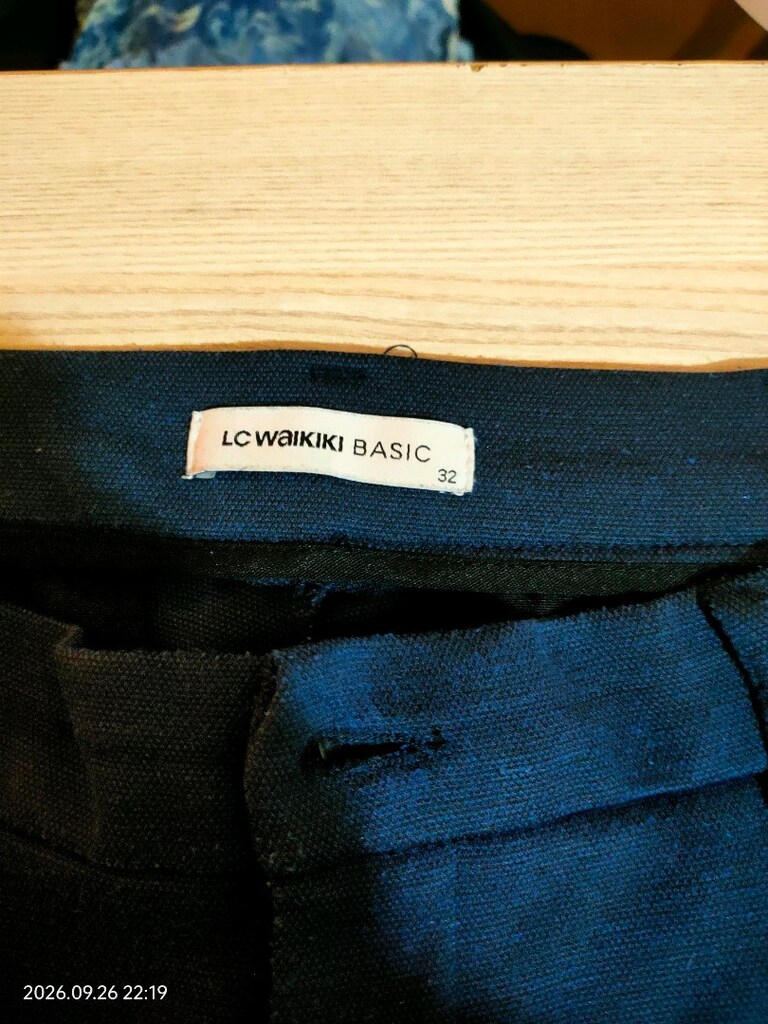 lacivert kumaş pantolon erkek - 2