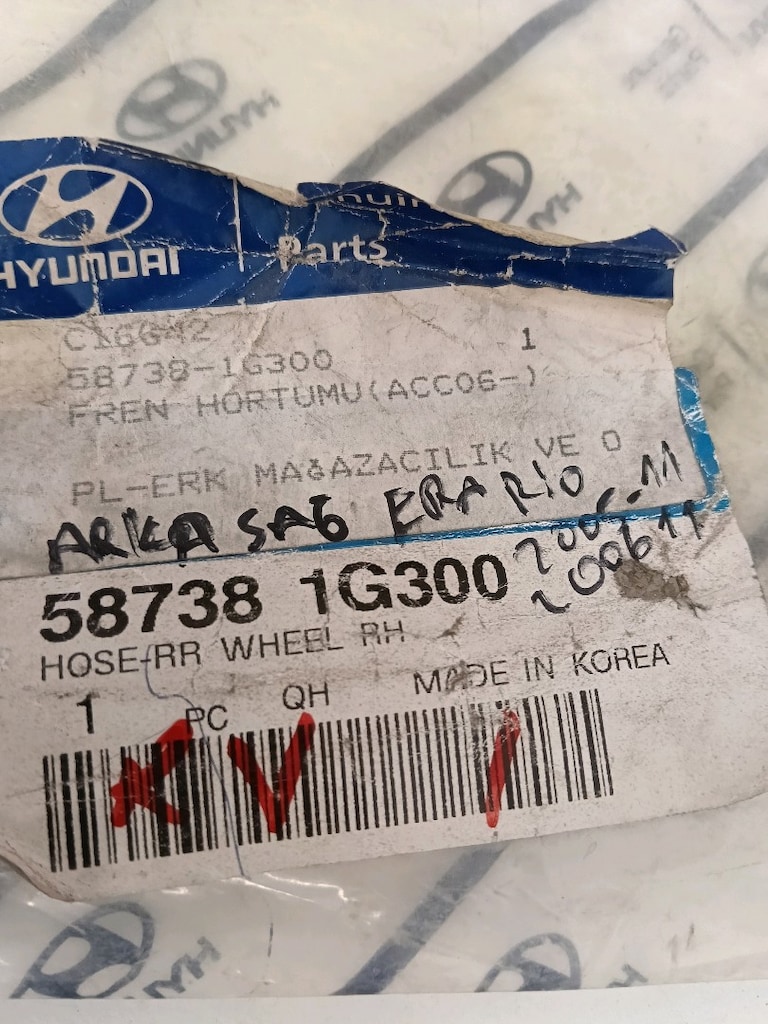 HYUNDAI ACCENT ERA KIA RİO ARKA SAĞ FREN HORTUMU BORUSU ORJİNAL SIFIR - 8