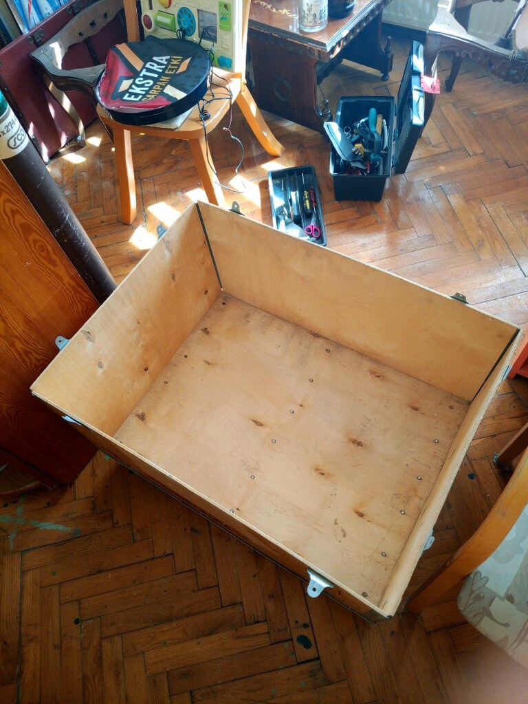 ebox Kontrplak Nakliye Sandığı – 80 × 60 × 50 cm, Metal Kenarlı - 4