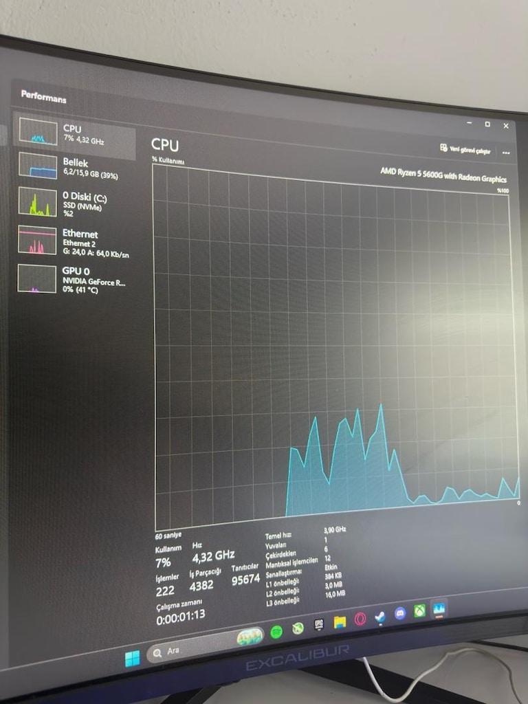 RTX 3060 + Ryzen 5 5600G Gaming PC (Temiz & Sorunsuz) - 5