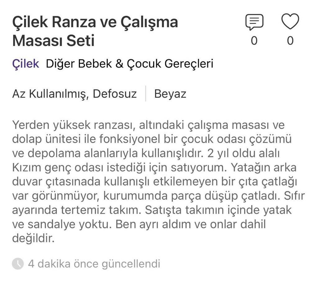 Ranza çocuk odası çilek mobilya - 5