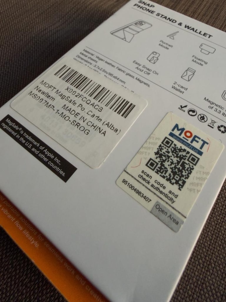 Orijinal Moft Magsafe Cüzdan Kartlık Turuncu - 6