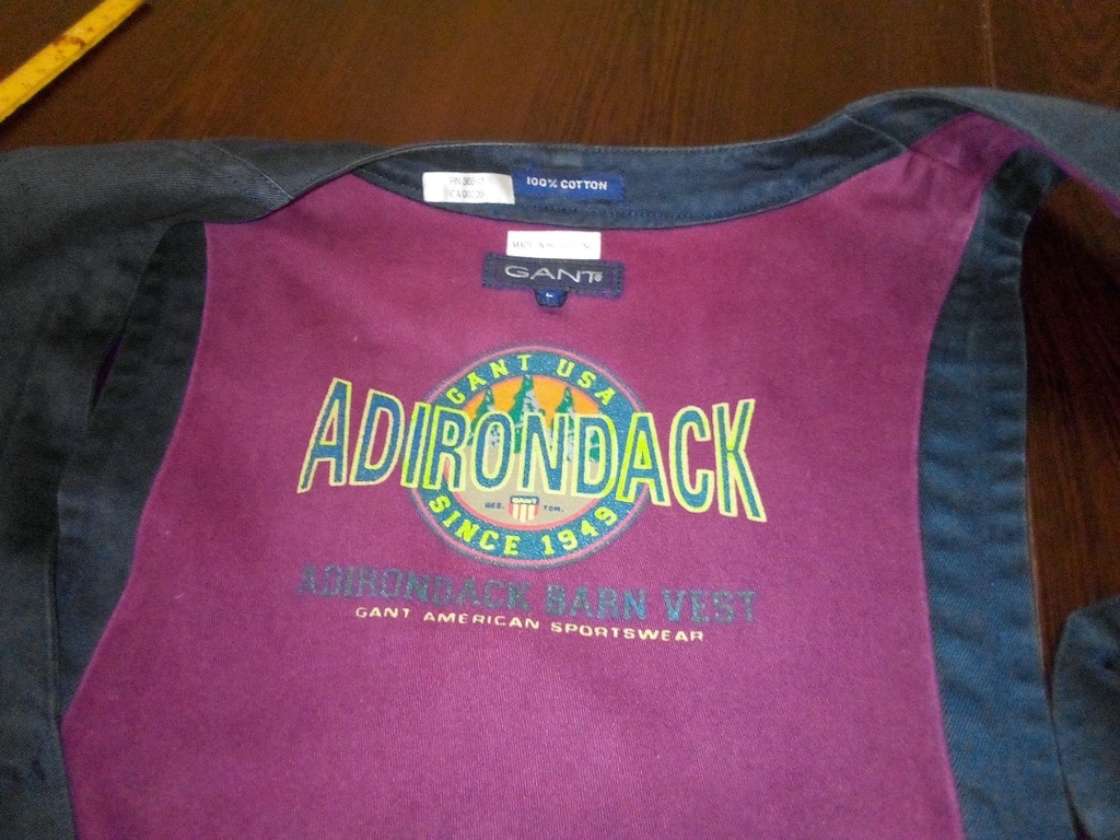 Gant kanvas vintage yelek Adirondac modeli L en 55 — görsel 10/15