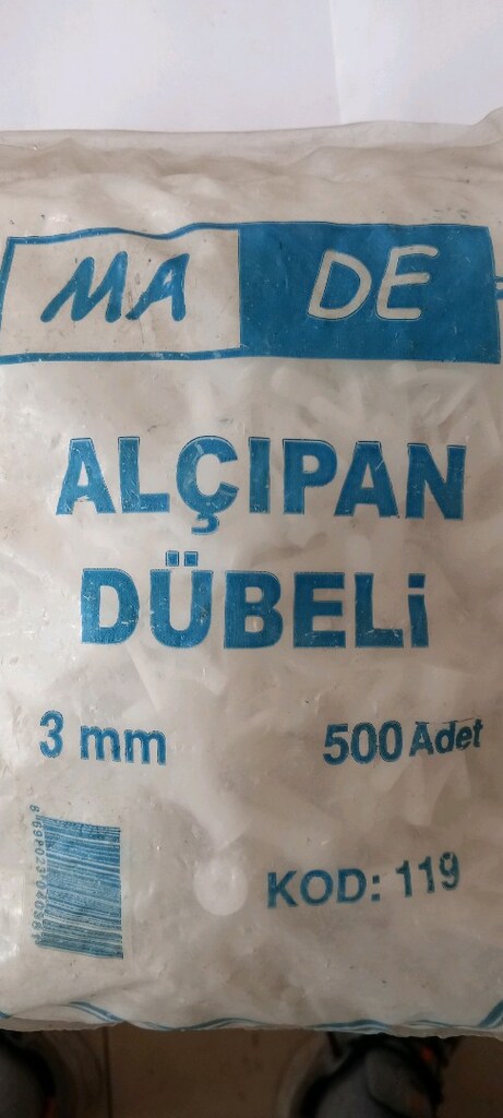 ALÇIPAN DÜBELİ VE 7MM DÜBEL - 8