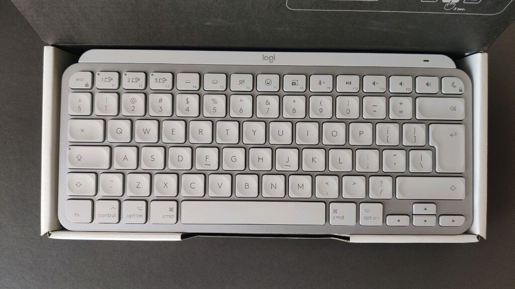 Logitech Mx Keys mini for Mac US, klavye Amerikan tuş dizilimi kutulu