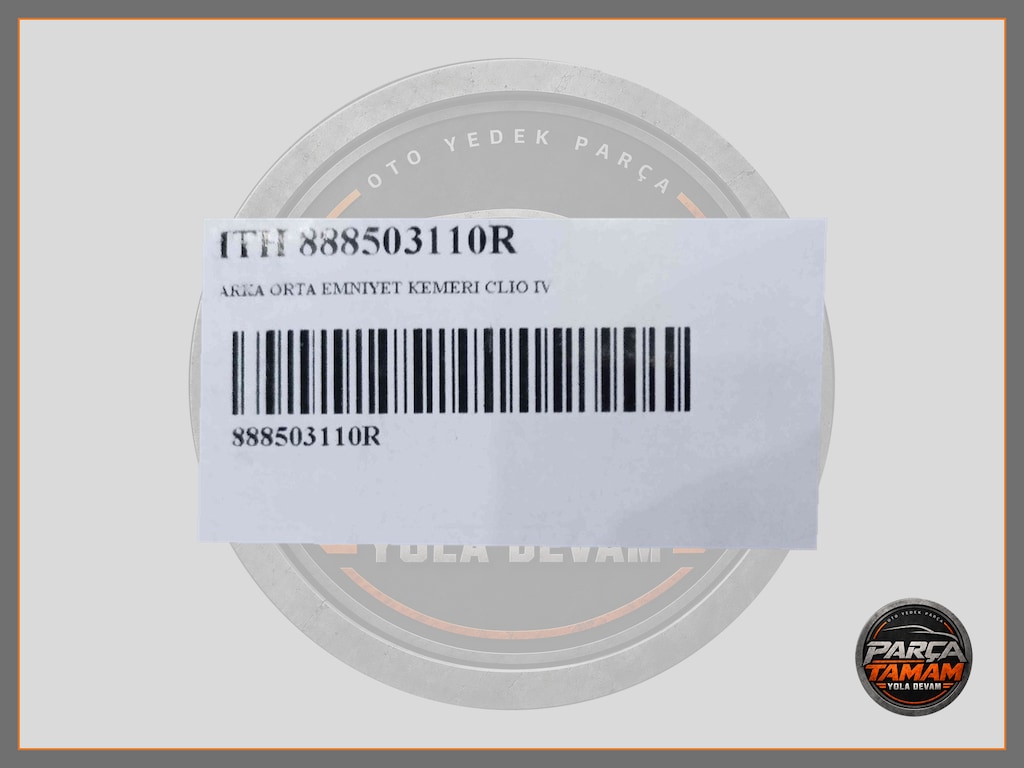 RENAULT CLIO 4 ARKA ORTA EMNİYET KEMERİ 888503110R - 4