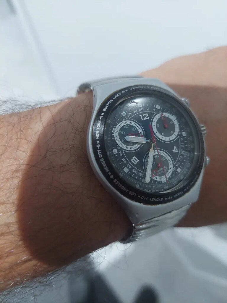 Swatch kol saati (krom yaylı kayış) - 6