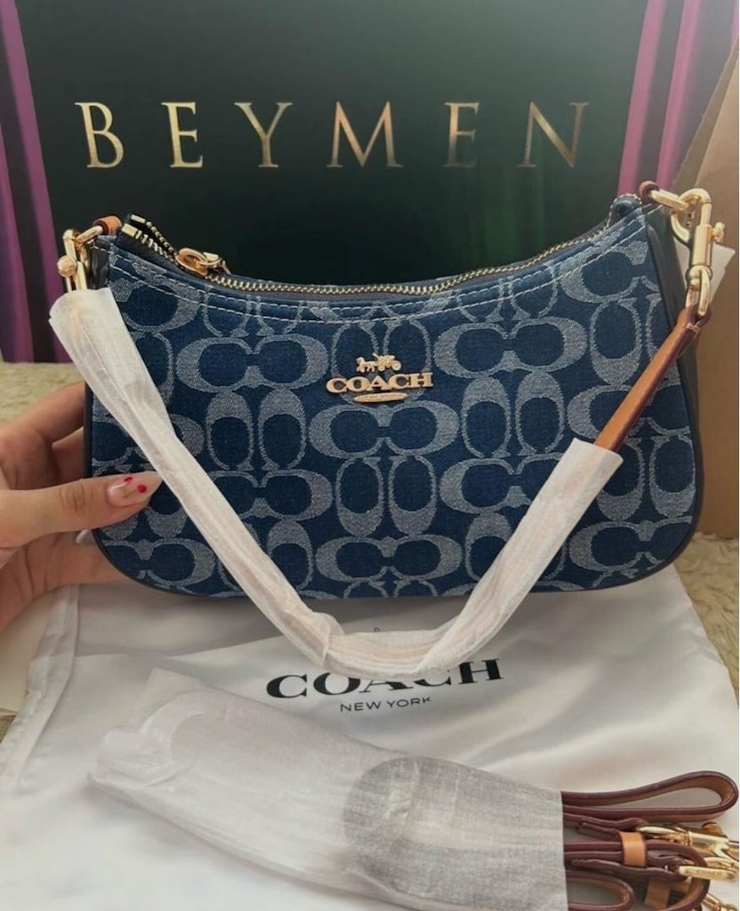 COACH Teri Shoulder Bag Denim - 5
