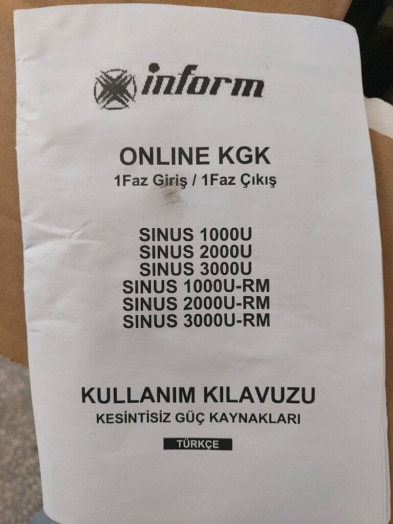 inform güç kaynağı sıfır kutusunda kullanılmadı - 12