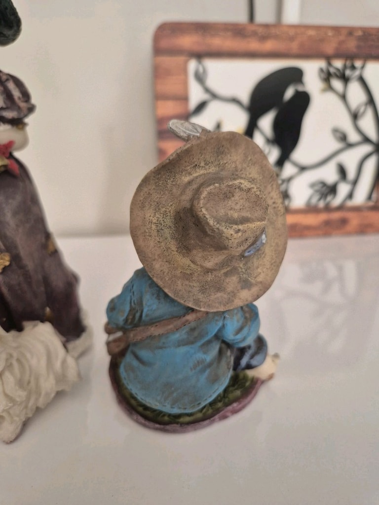 vintage çocuk figurlu 1 adet biblo - 2
