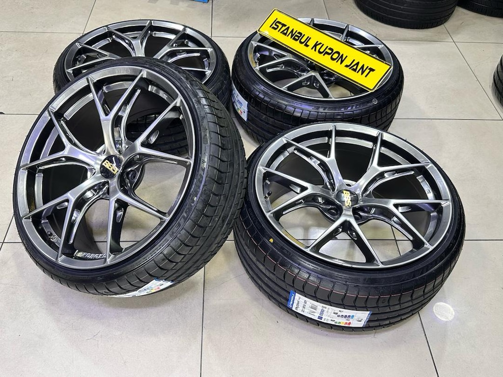 19 İNÇ SIFIR !! BBS Fİ-R 5x112 TRİANGLE JANT LASTİK TAKIMI 215/35/19 - 4