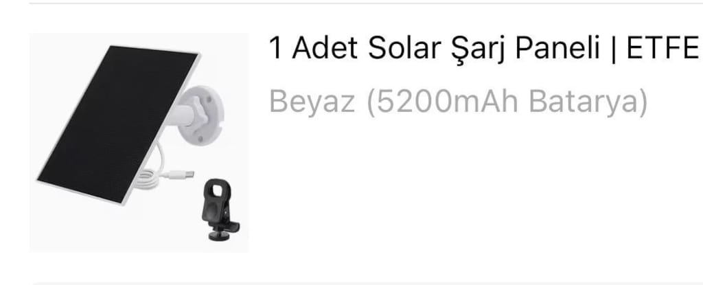 Güneş Paneli ile Donatılmış 5200 mah Powerbank - 5