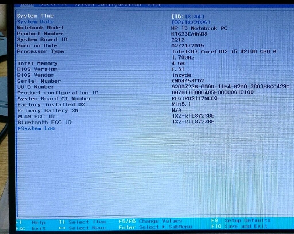 HP 250 G3 Anakart i5-4210U - 6