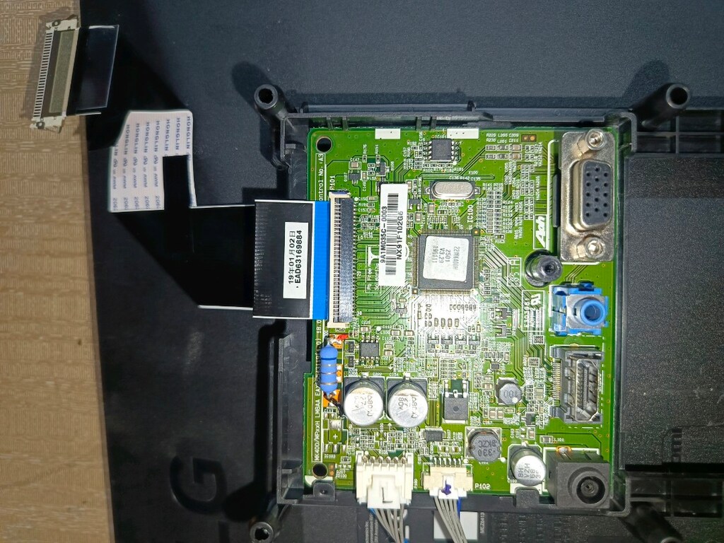 22MK400H besleem ve anakart ikisi beraber kırık monitorden sökülmüş te - 3